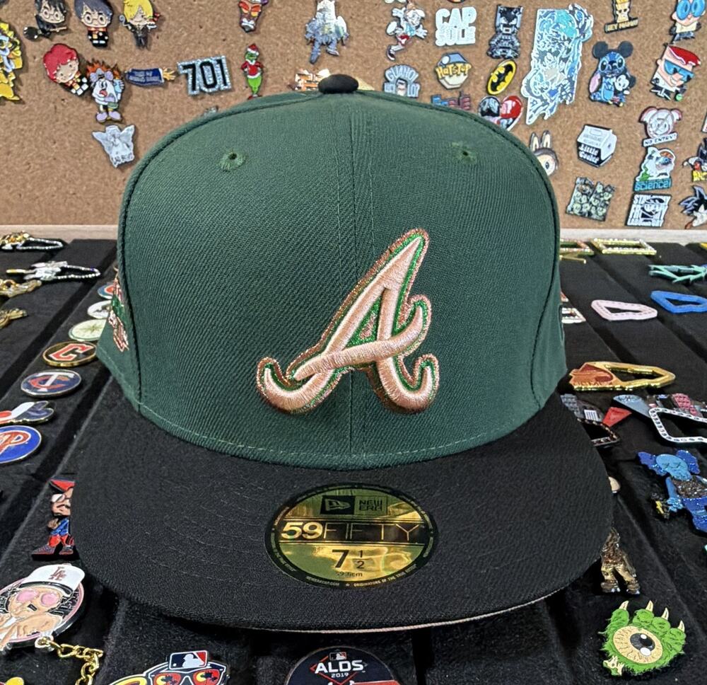 New Era 59FIFTY Atlanta Braves World Series Green/Black MLB Fitted Cap 7 1/2